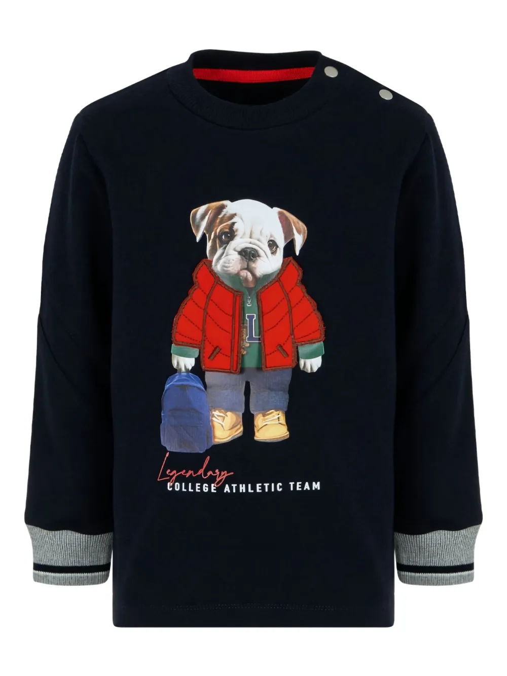 Lapin House Bulldog-print Tracksuit Set In Black