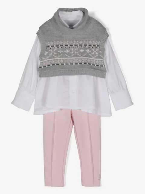 Lapin House knitted trousers set (set of three)
