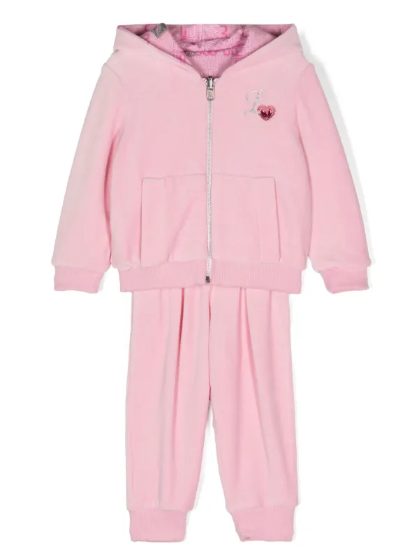 Lapin House logo-print terry-cloth Tracksuit Pink FARFETCH SG - Main Image