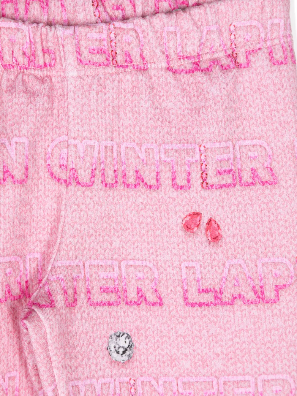 Lapin House Trainingspak met logoprint Roze