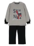 Lapin House Polar Bear-print tracksuit - Grey