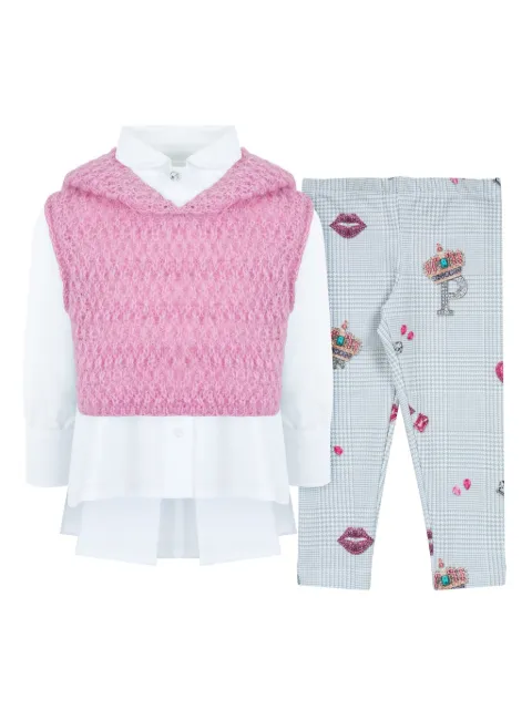 Lapin House graphic-print cotton trousers set 