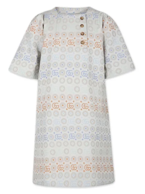 Gucci Kids monogram-pattern short-sleeved dress