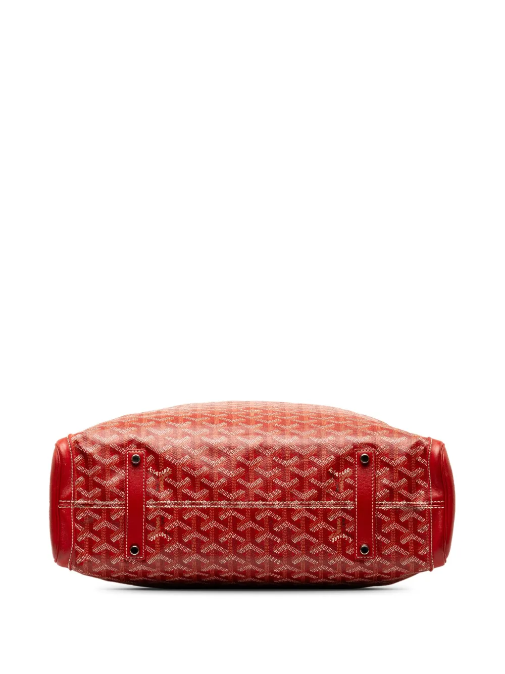 Pre-owned Goyard 2012 Ine Voltaire Satchel In Red