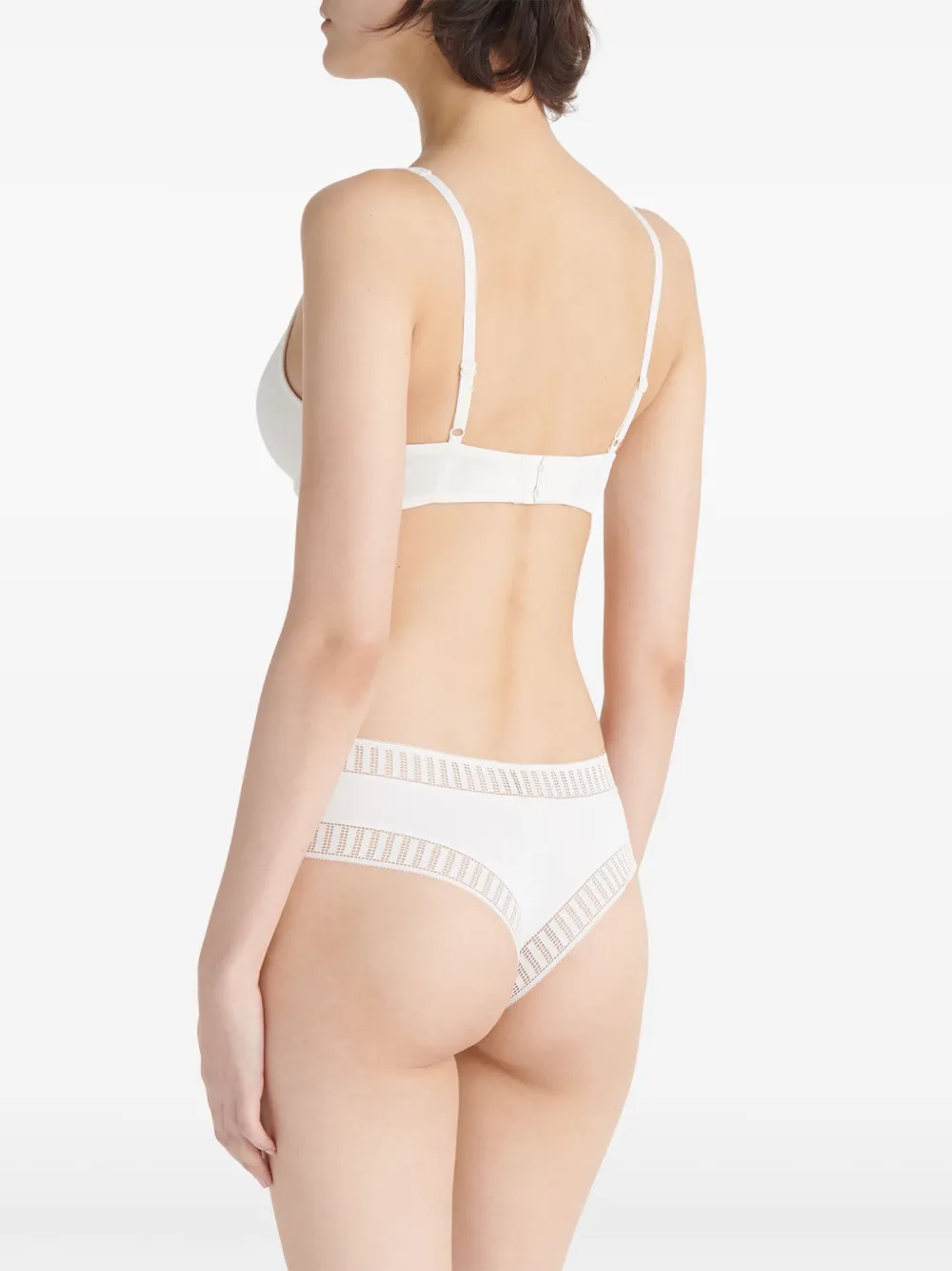 ERES Valérie triangel bh met print Wit