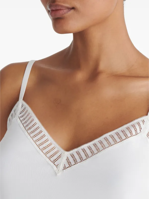 ERES Sandra Graphic V-neck Camisole | White | FARFETCH