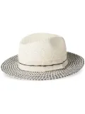 ERES Candice woven-design hat - White