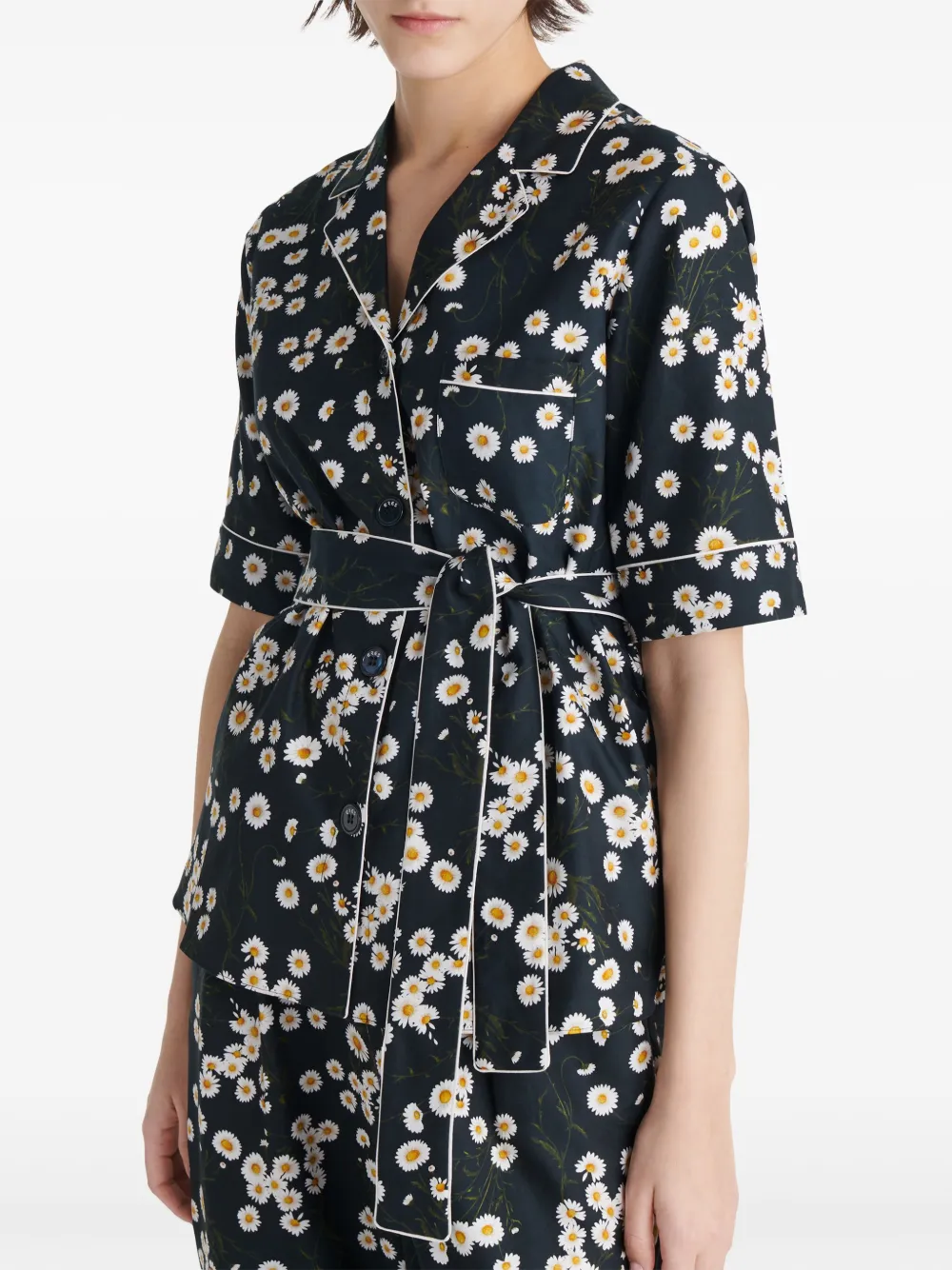 ERES Je t'aime pyjamashirt Zwart