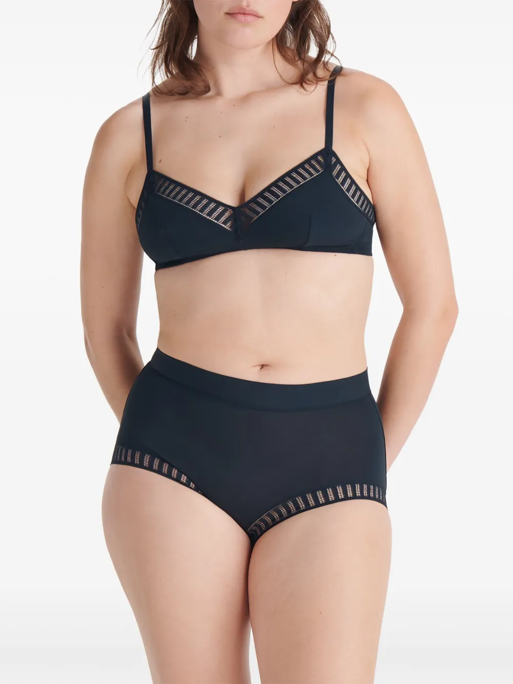 ERES Solange Graphic high waist slip Blauw
