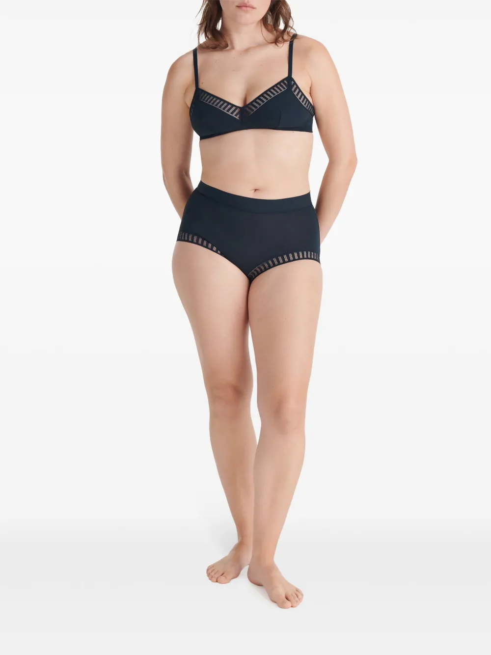 ERES Solange Graphic high waist slip Blauw