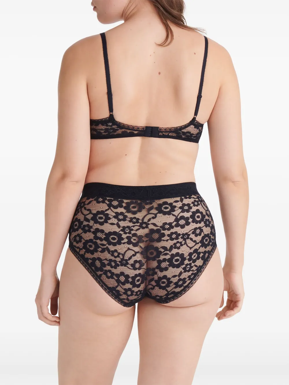 ERES Joyeuse high waist slip met kant Zwart