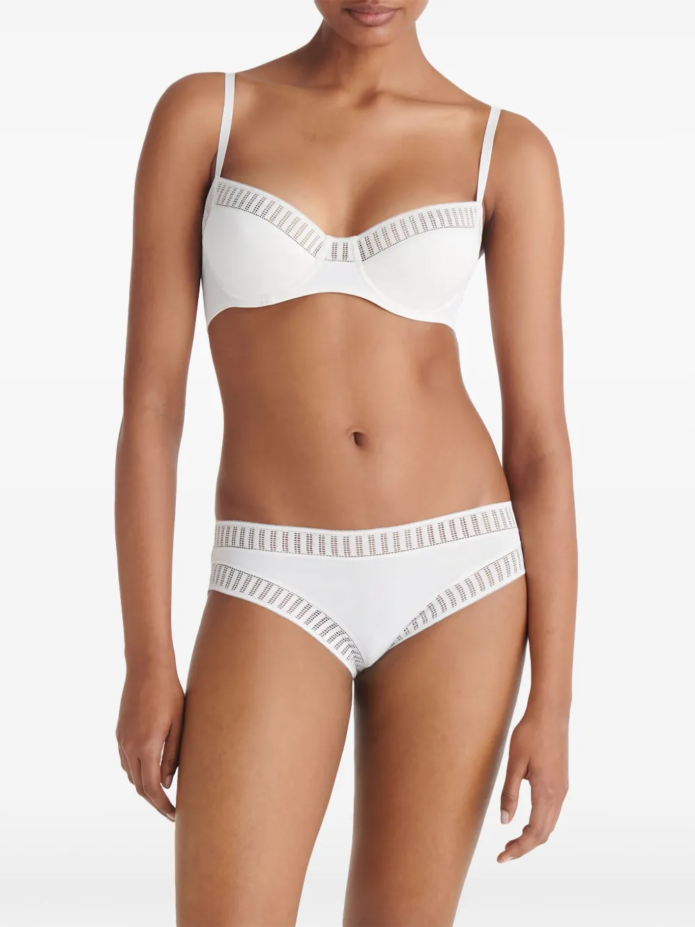 ERES Jacky slip met grafische print Wit