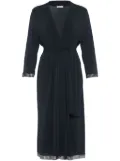 ERES Violette lace trim robe - Blue