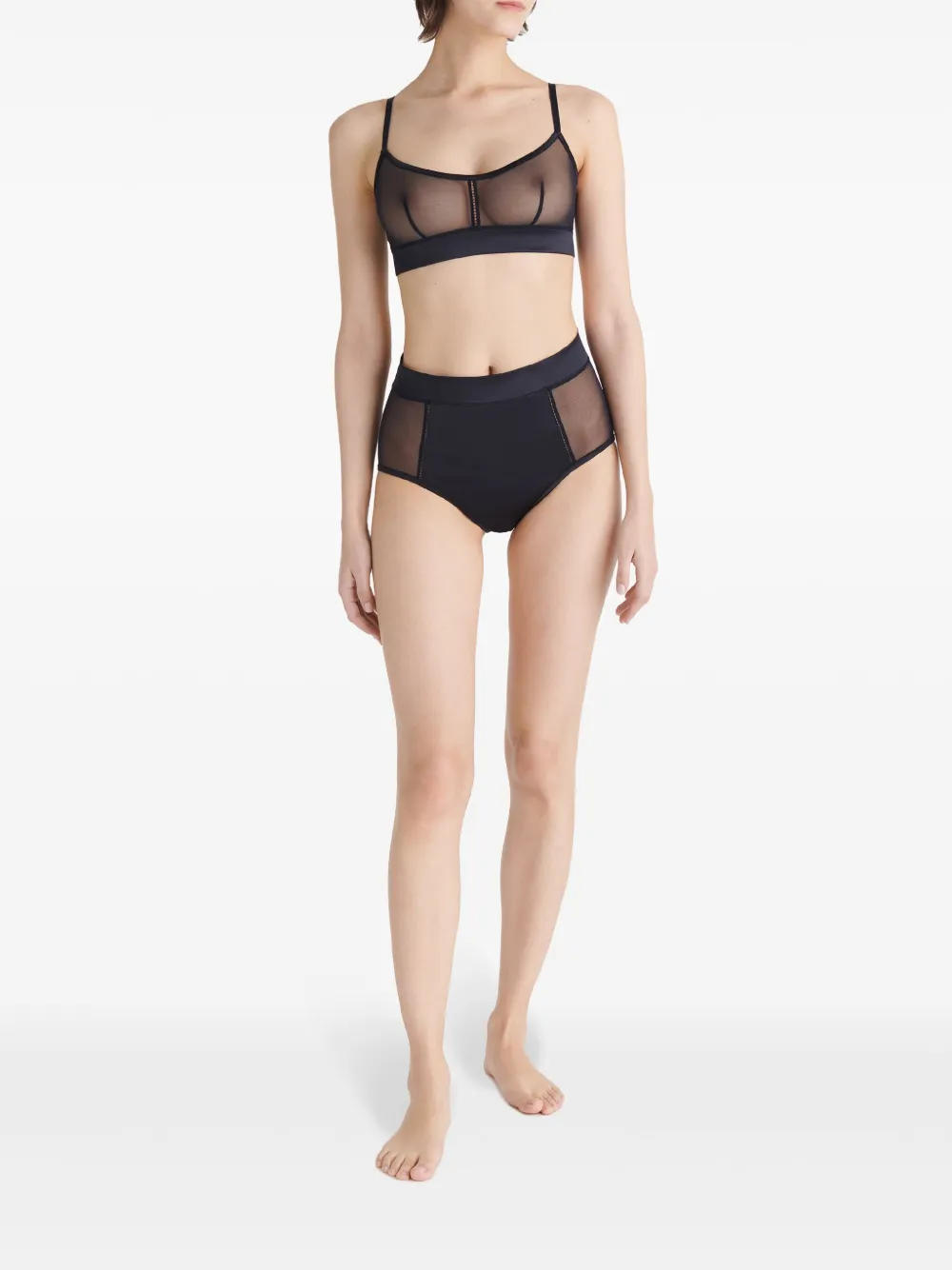 Shop Eres Muse Crop Top Bra In Black