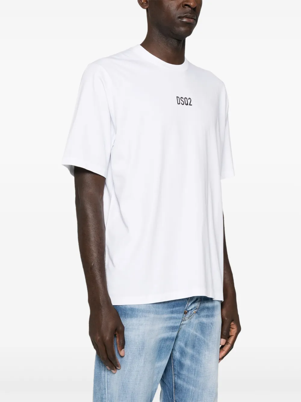 Dsquared2 T-shirt Aus Bio-baumwolle Mit Logo In White
