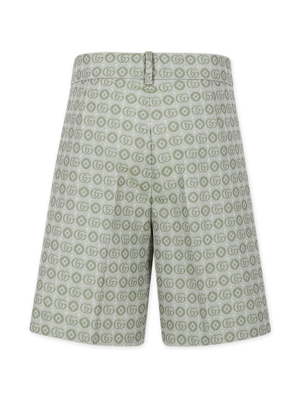 Gucci Kids Double G cotton shorts - Groen