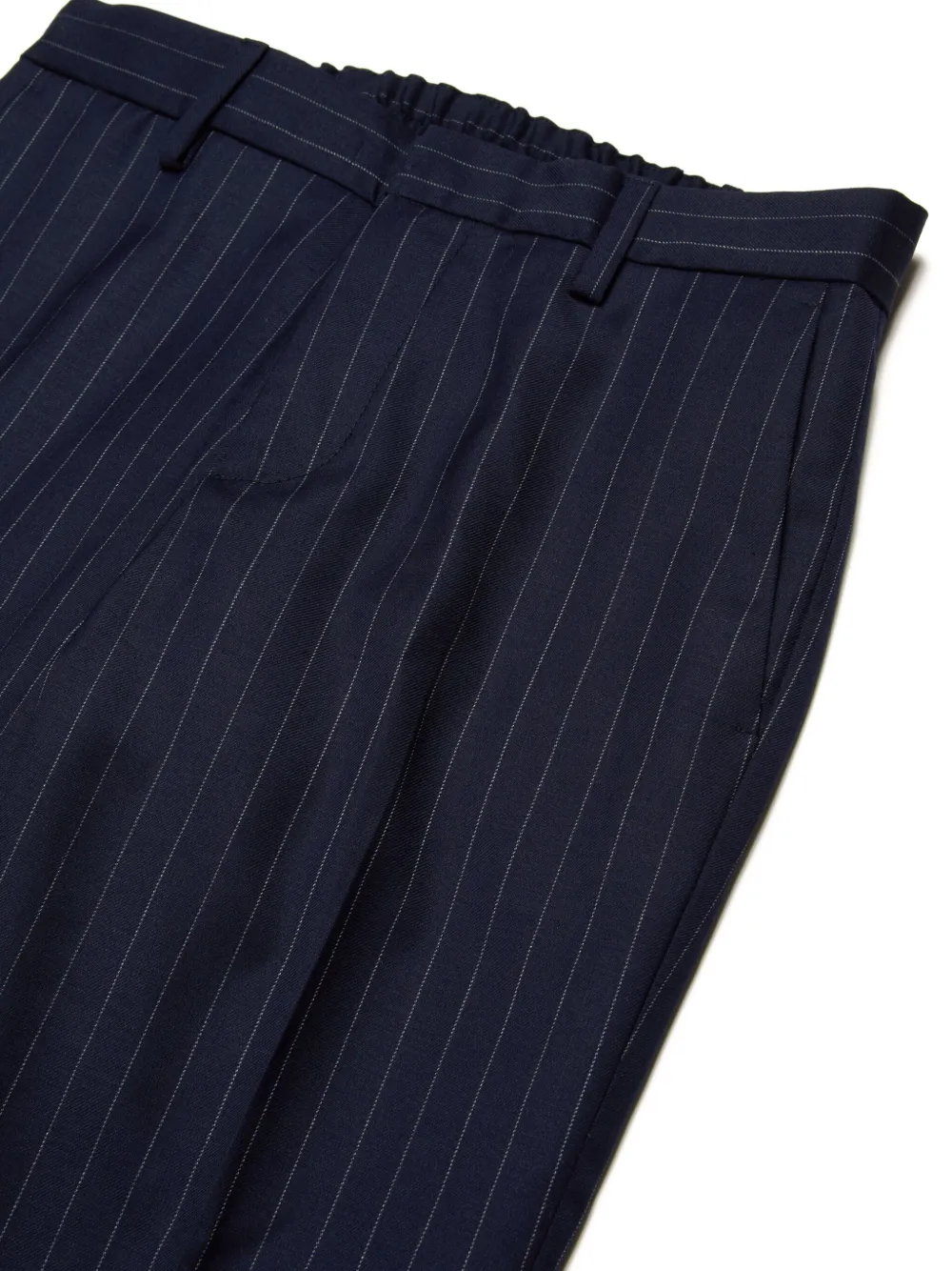 Nº21 Kids Straight pantalon met krijtstreep Blauw