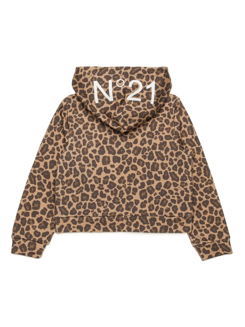 N 21 Kids Hoodie Con Animal Print Marron FARFETCH MX