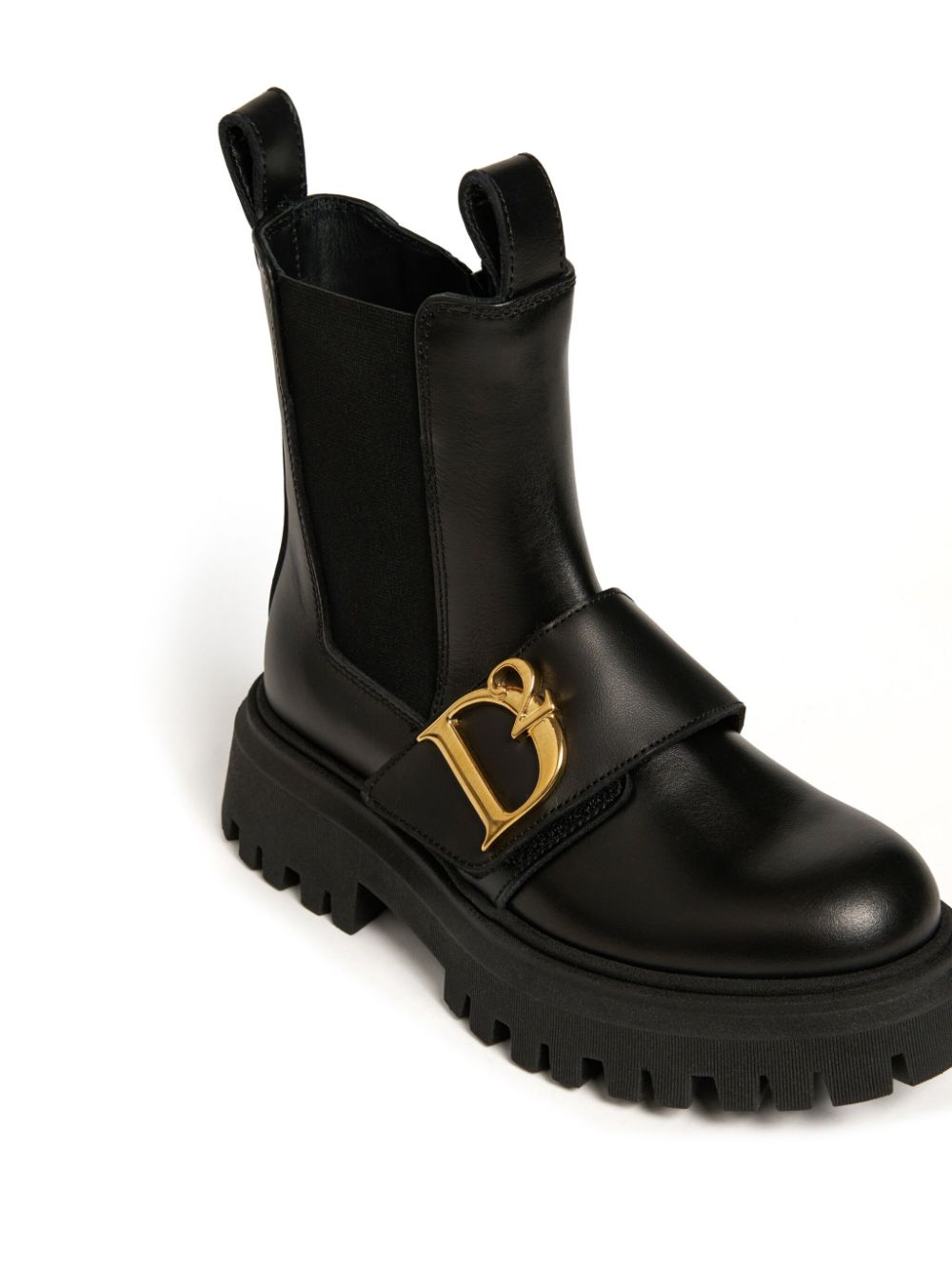 DSQUARED2 KIDS Laarzen met gegraveerd logo Zwart