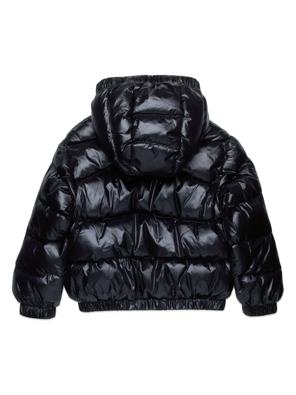 nº21kids Nº21 Kids Gewatteerd jack met logopatch - Zwart