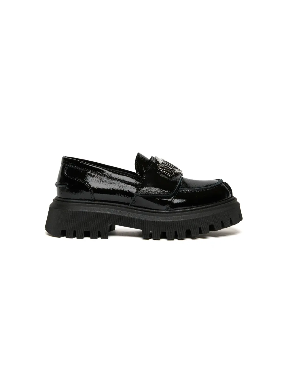DSQUARED2 KIDS Leren loafers Zwart