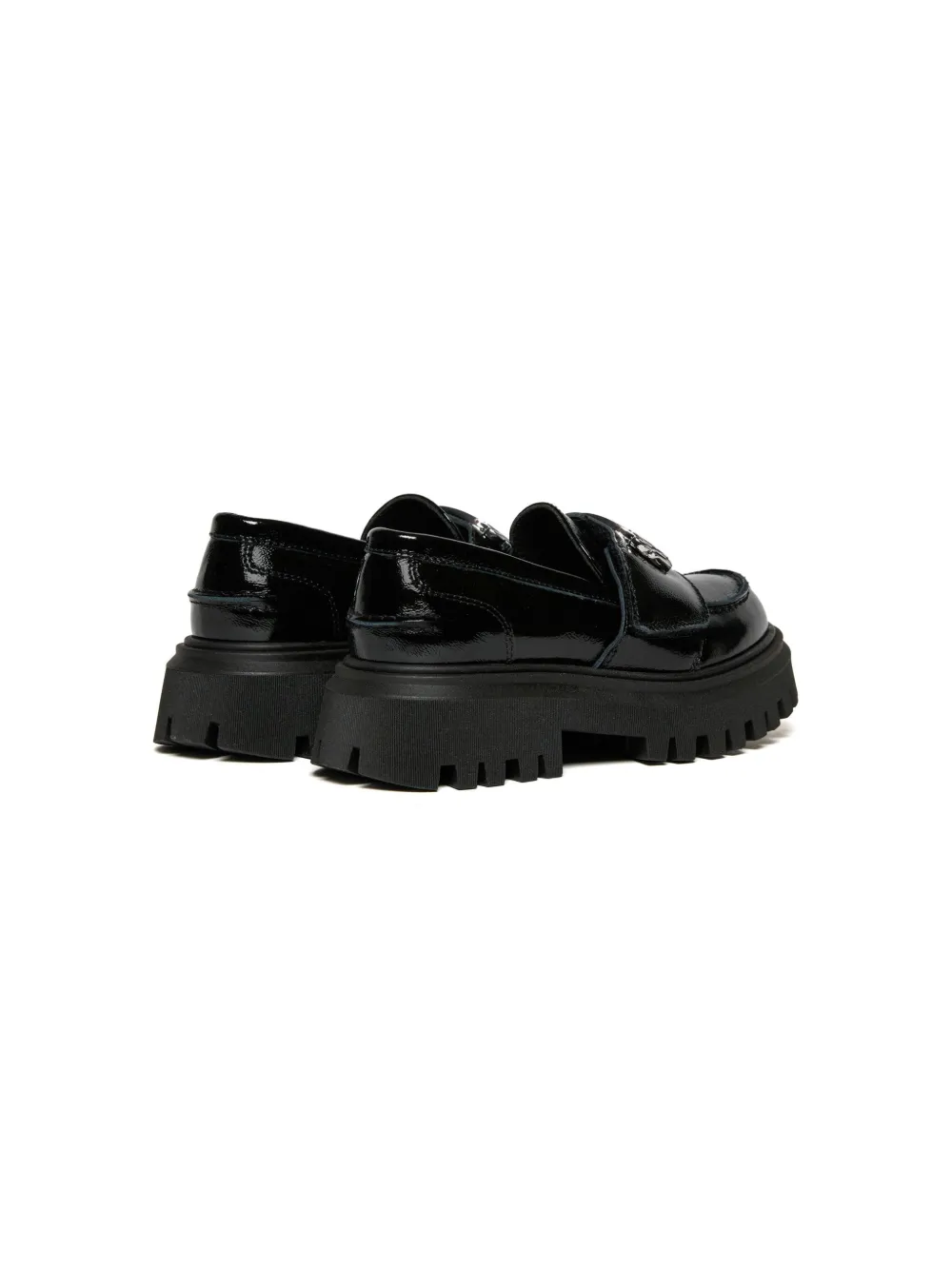 DSQUARED2 KIDS Leren loafers Zwart