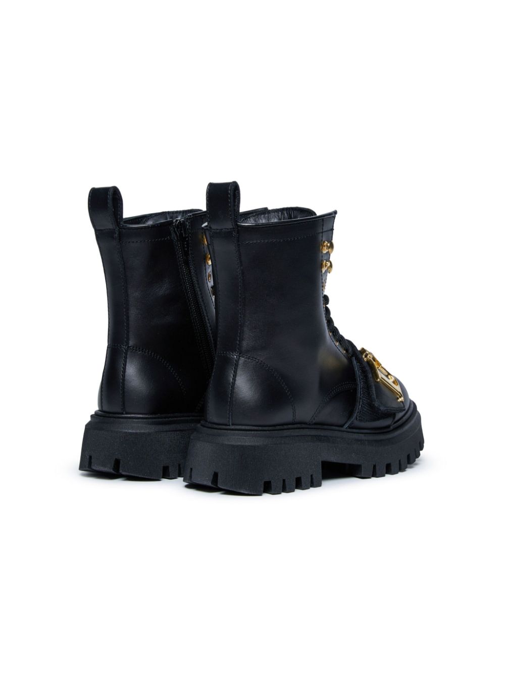 DSQUARED2 KIDS ankle leather boots Black