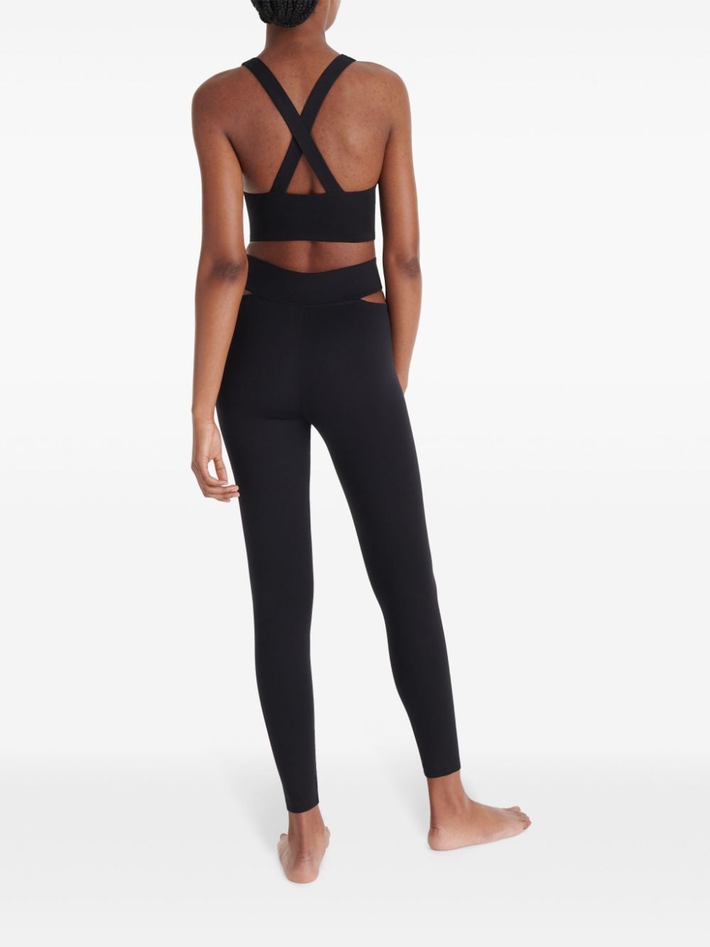 Shop Eres Aimée Crossover-strap Top In Black