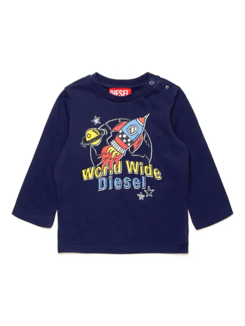 Diesel Kids Space Mission cotton T-shirt