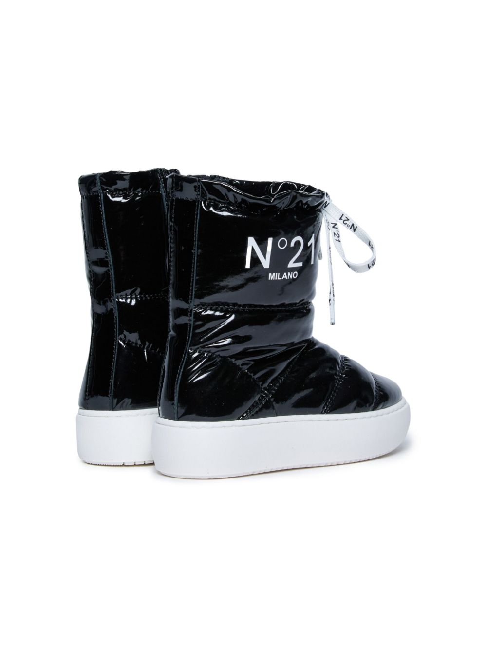 Nº21 Kids Snowboots met logoprint Zwart