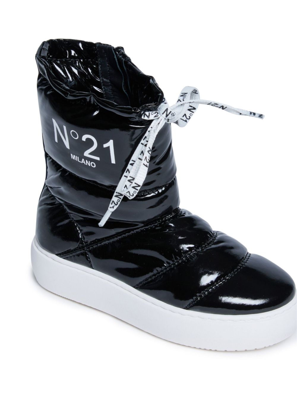 Nº21 Kids Snowboots met logoprint Zwart