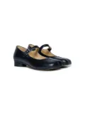 MM6 Maison Margiela Kids square toe Mary Jane shoes - Black
