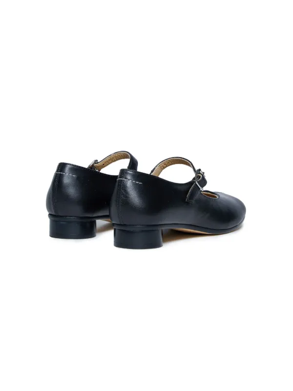 【足元に重厚感を】MM6 マルジェラ チャンキーメリージェーン MM6 Maison Margiela Kids メリージェーン シューズ | ブラック
