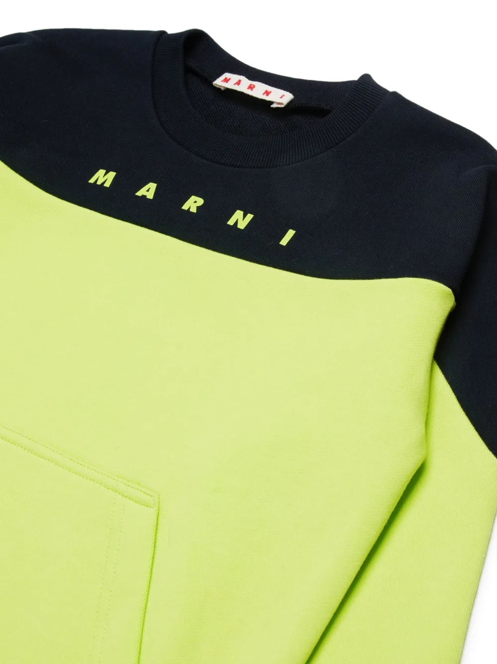 Marni Kids Sweater met logoprint Groen