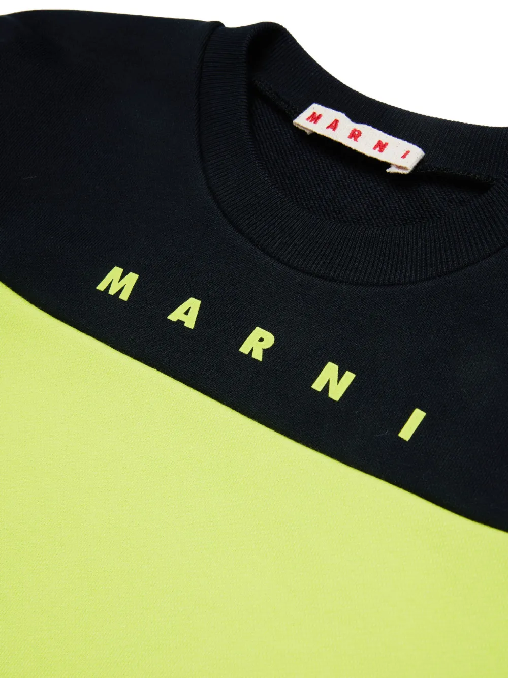 Marni Kids Sweater met logoprint Groen