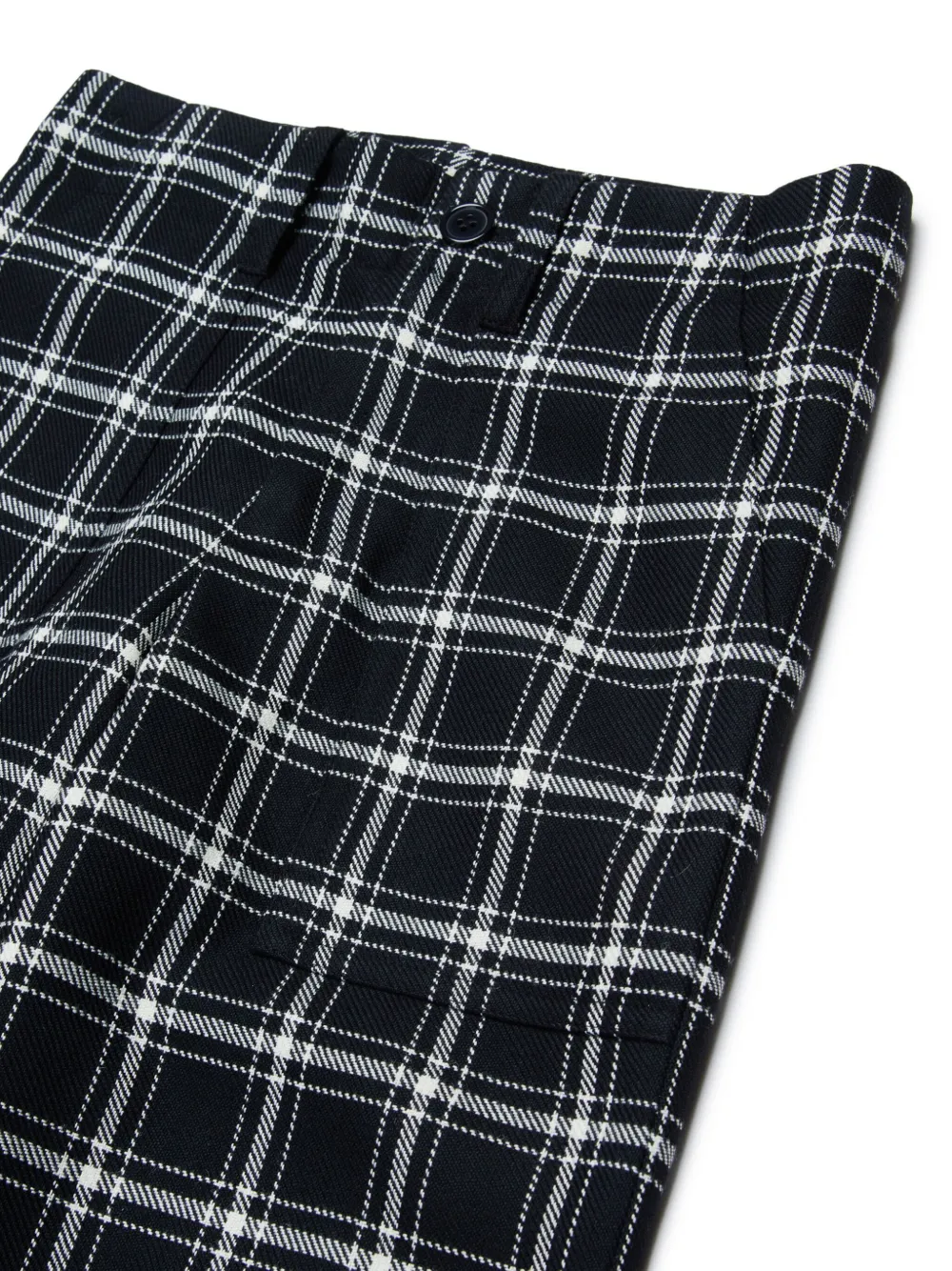 Marni Kids Geruite broek Zwart