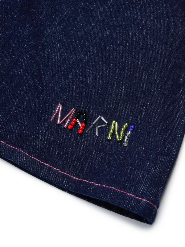 Marni Kids ジップアップ デニムスカート | ブルー | FARFETCH JP