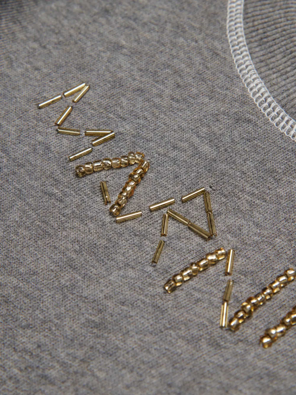 Marni Kids Jurk met logo van kralen Grijs