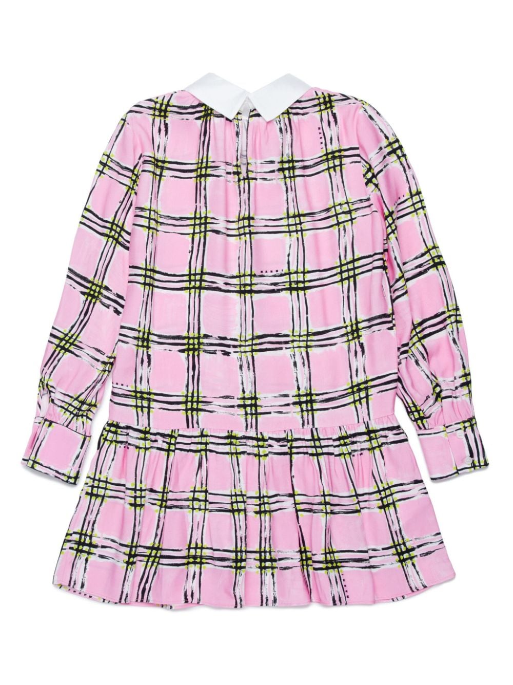 Marni Kids Geruite jurk - Roze