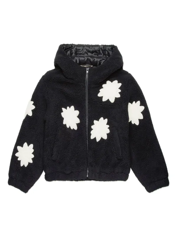 Marni Kids faux shearling Hooded Jacket Farfetch