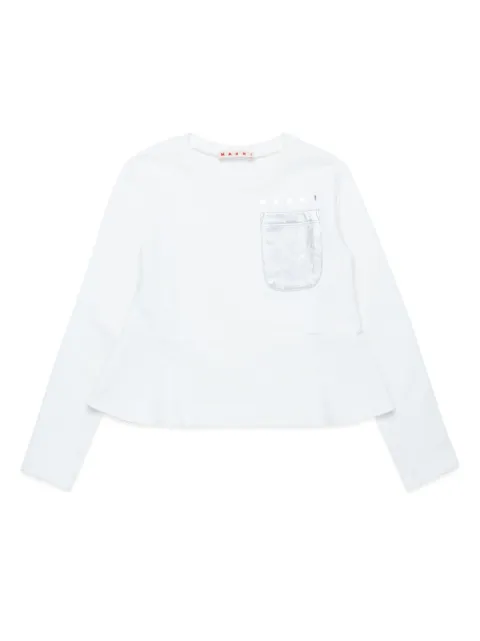 Marni Kids logo-print cotton T-shirt