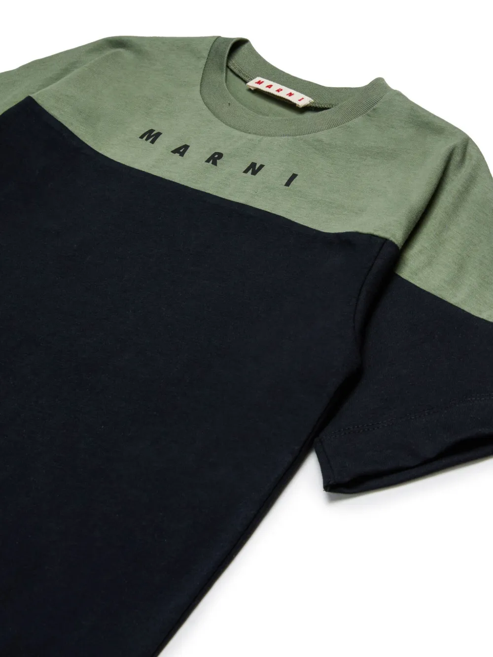 Marni Kids T-shirt met logoprint Zwart