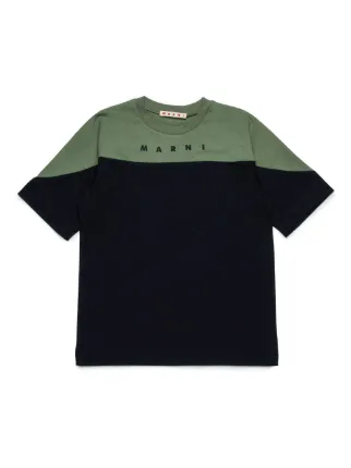 【新品・未使用品】MARNI バイカラー Tシャツ カットソー 12 Marni Kids バイカラー Tシャツ | ブラック | FARFETCH JP