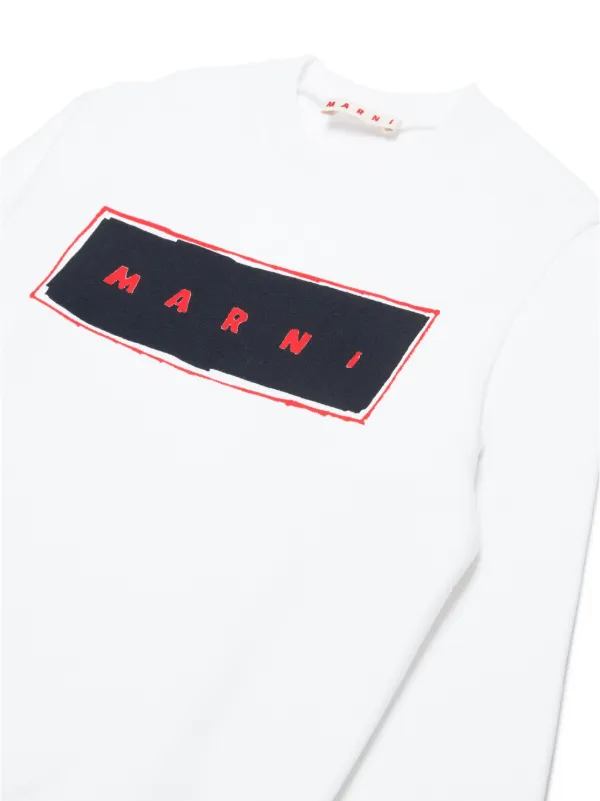 Marni Kids ロゴ スウェットシャツ | ホワイト | FARFETCH JP