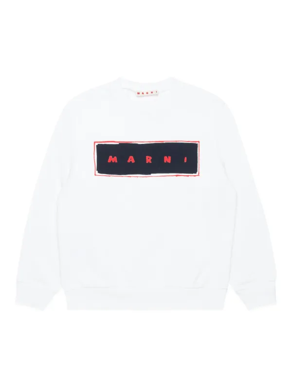 Marni Kids ロゴ スウェットシャツ | ホワイト | FARFETCH JP
