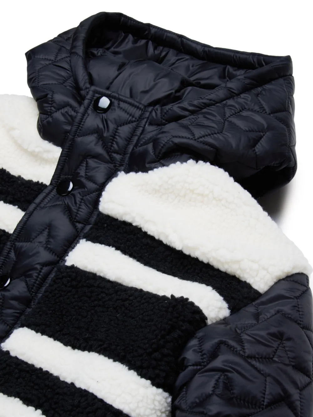 Marni Kids Jack met vlak van imitatiebont Zwart