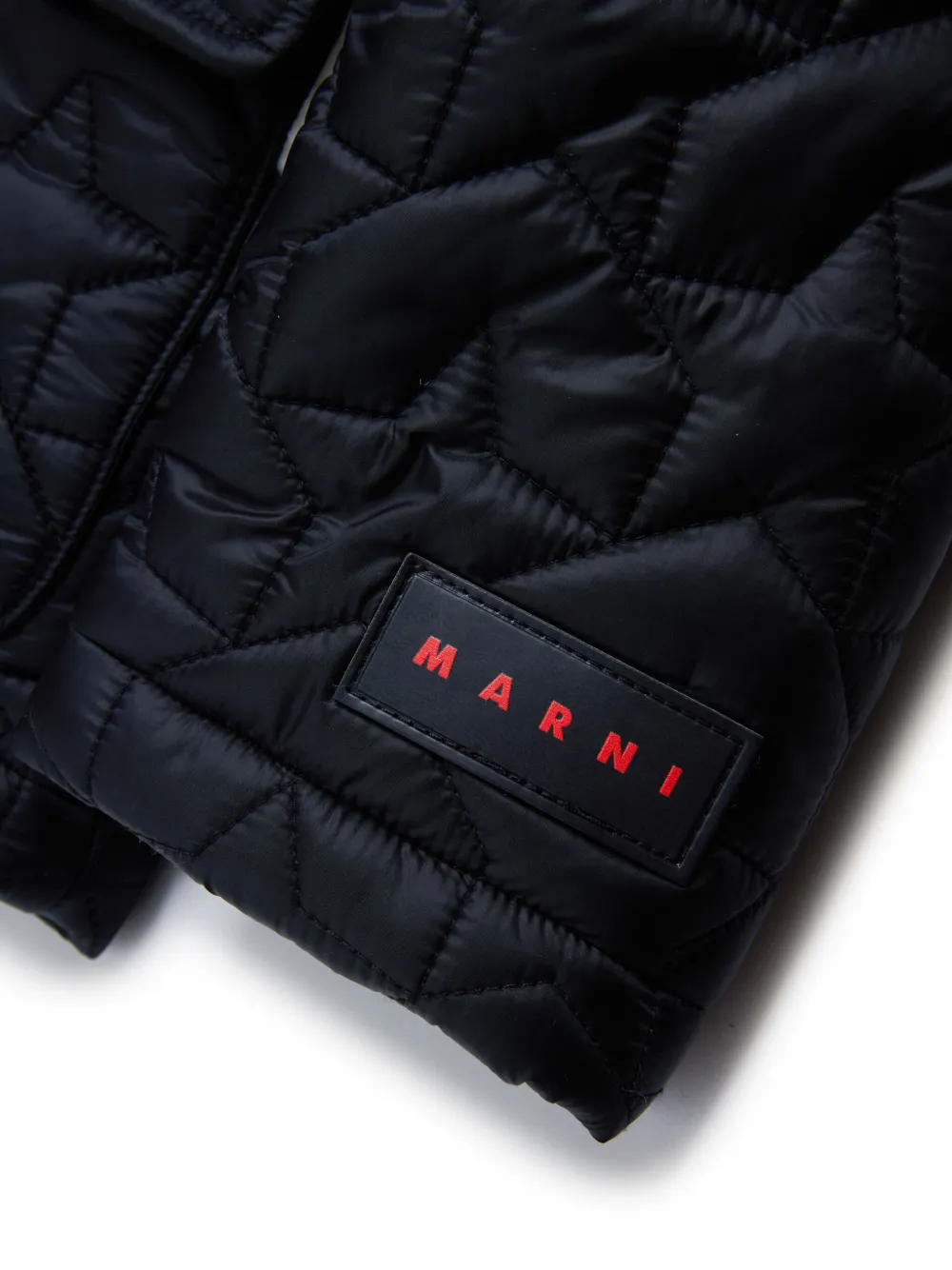 Marni Kids Jack met vlak van imitatiebont Zwart