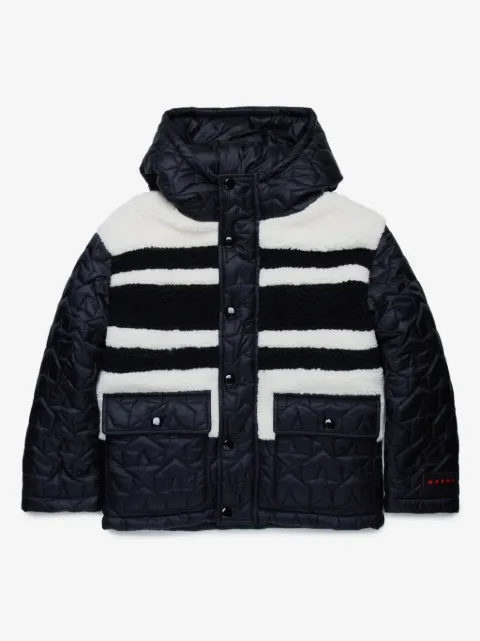 Marni Kids faux-fur quilted jacket