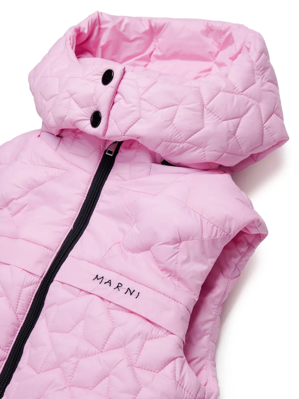 Marni Kids Bodywarmer met capuchon Roze