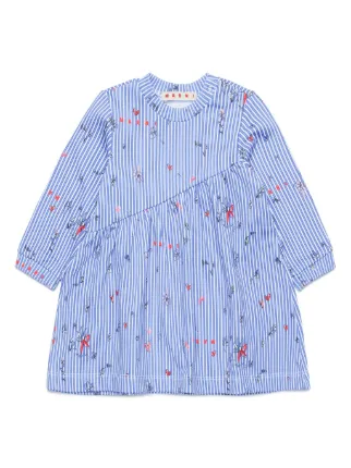 Marni Kids ストライプ ワンピース | ブルー | FARFETCH JP